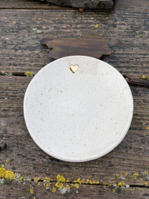 Coupelle en grès au coeur d'or